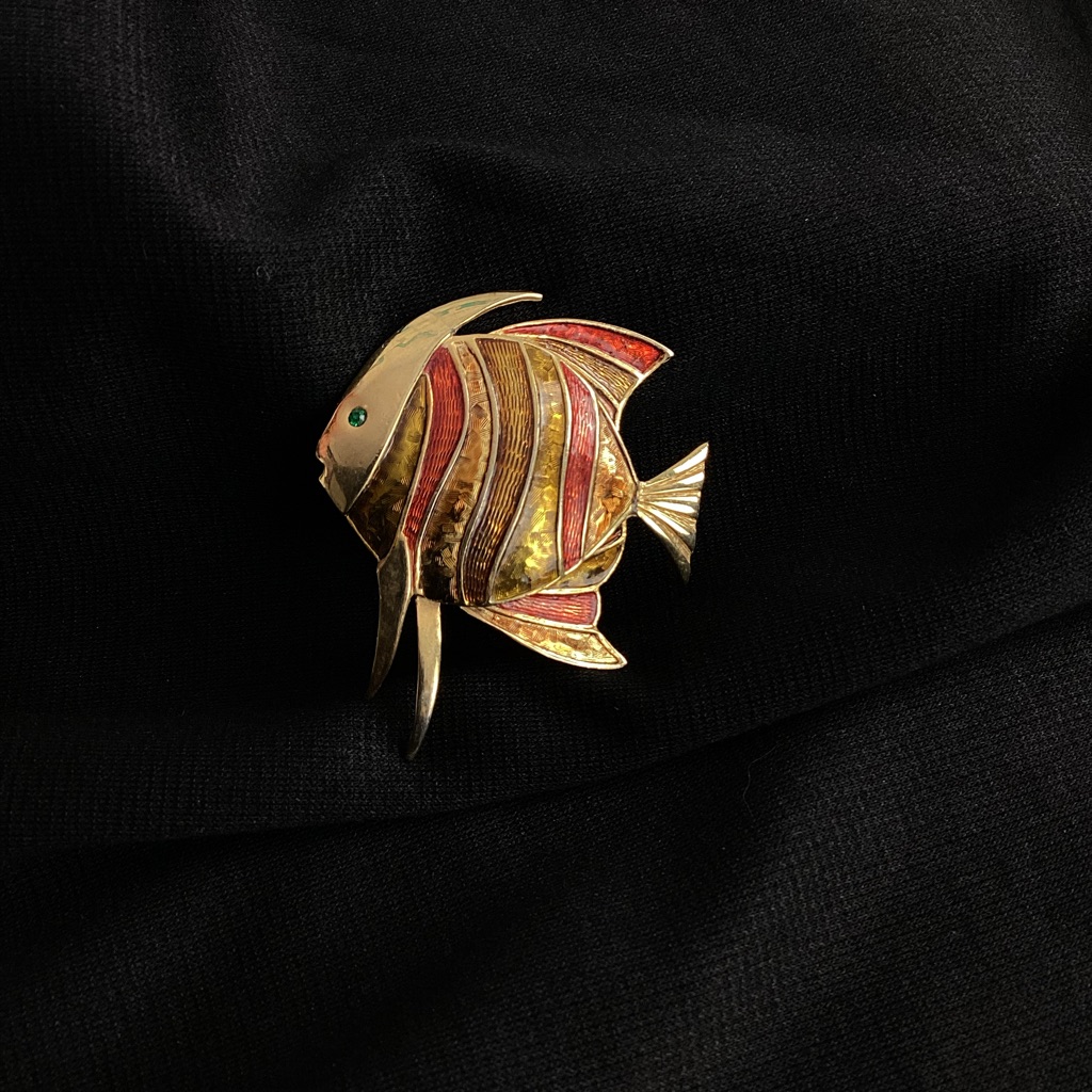 Collectable Vintage Marcel Boucher Angelfish Brooch